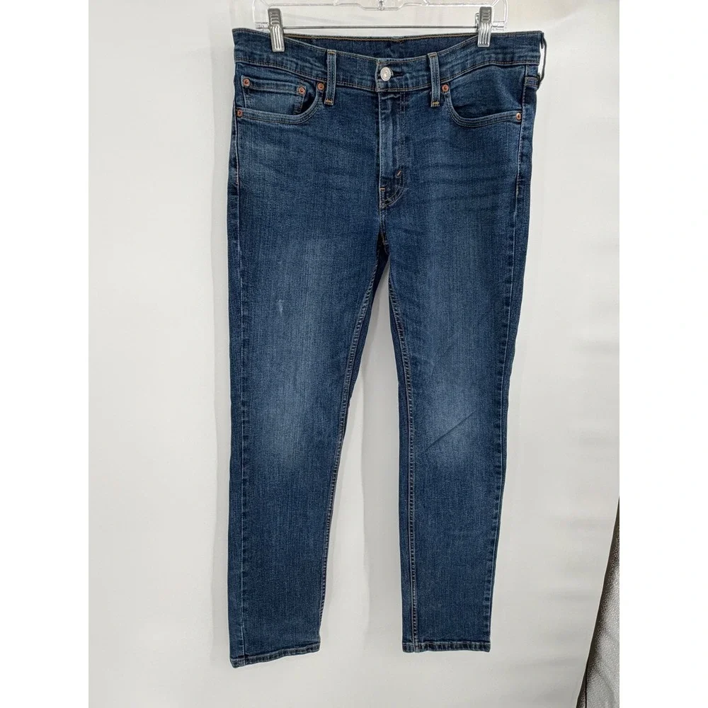Levi's 511 Slim Fit Jeans Men 33x31 Actual Blue Denim Stretch